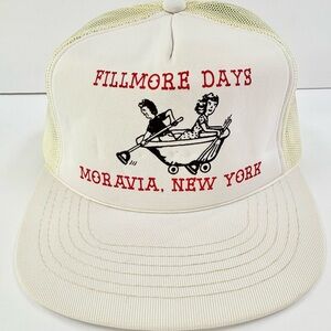 Vintage Moravia New York Snapback Trucker Mesh Hat Fillmore Days 80s 90s